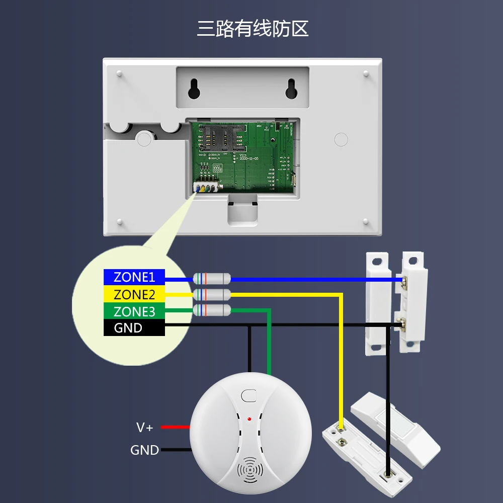 PGST 3G 4G Wireless Home Alarm Tuya Smart Life Burglar Alarm Kits WiFi Security System Support Alexa Remote Control security system security alarm wireless alarm smart siren alarm