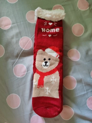 Flauschige Wintersocken mit niedlichen Tiermotiven photo review