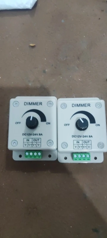 White LED Dimmer Adjustable Brightness Led Strip Controller Switch photo review