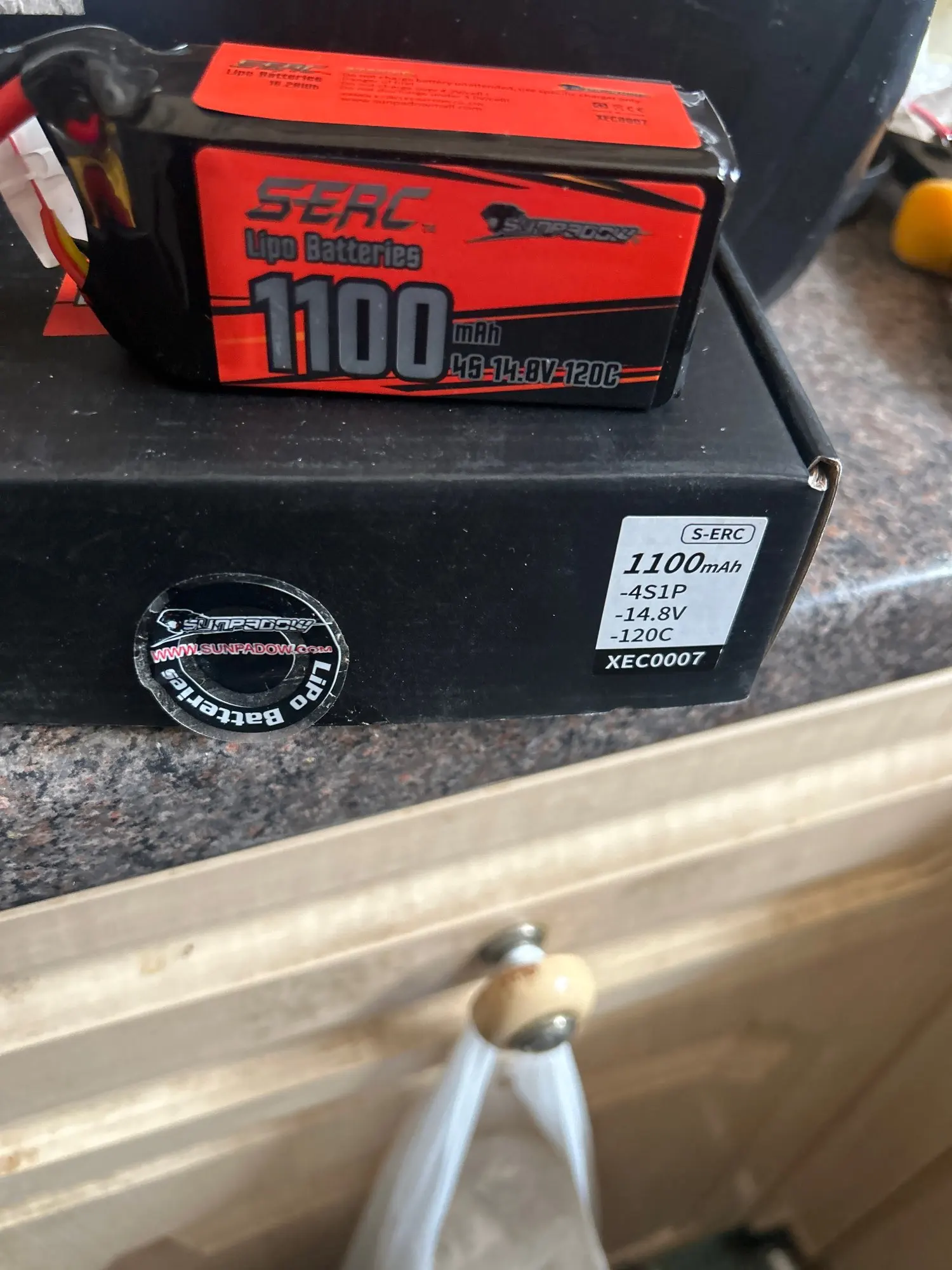 2packs Sunpadow 14.8V 4S Lipo Battery1100mAh 1300mAh 1500mAh 120C Soft Pack with XT60 Plug for RC FPV Quadcopter Drone Airplane photo review