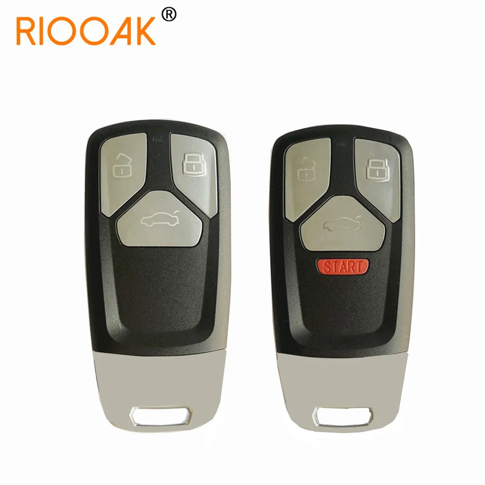 

3 Buttons Uncut Key Fob Blank Case Replacement Smart Remote Car Key Shell For Audi A5 S5 Q7 SQ7 A4L 2016 2017 2018 2019