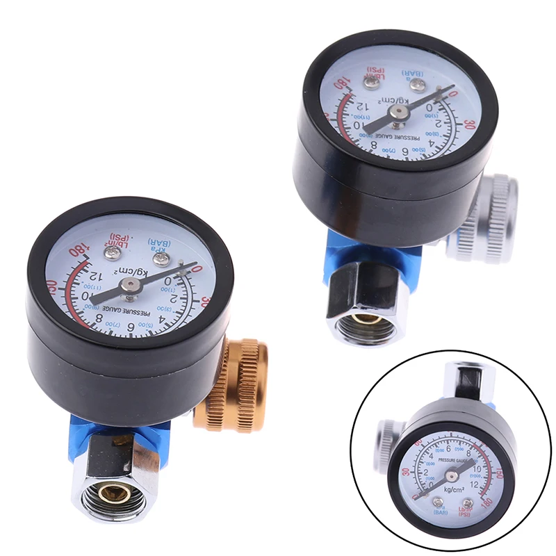 1/4npt Hvlp Spary Gun Regulator Air Pressure Gauge for Spray Gun spray gun regulator