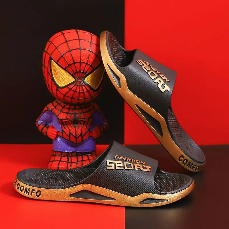 Flip Flops Cushioned Slippers Eva Slippers Summer Slippers House Shoes Summer Sandals Men's Slippers Can Be Worn Externally Summer Non-Skid Bathroom Sandals Trendy Bathroom Home Indoor Flip-flops Men