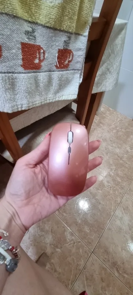 Ratón inalámbrico para juegos Compatible con Bluetooth (modo Dual: BT + 2,4 Ghz) Ratones ergonómicos recargables para PC/portátil/Macbook ﻿ photo review