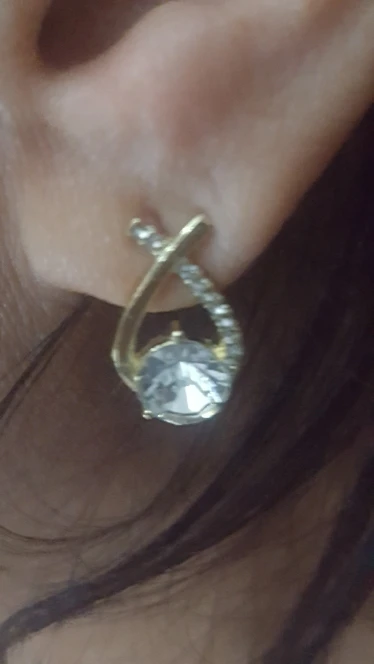 Korean Style Fashion Cross Stud Earrings photo review