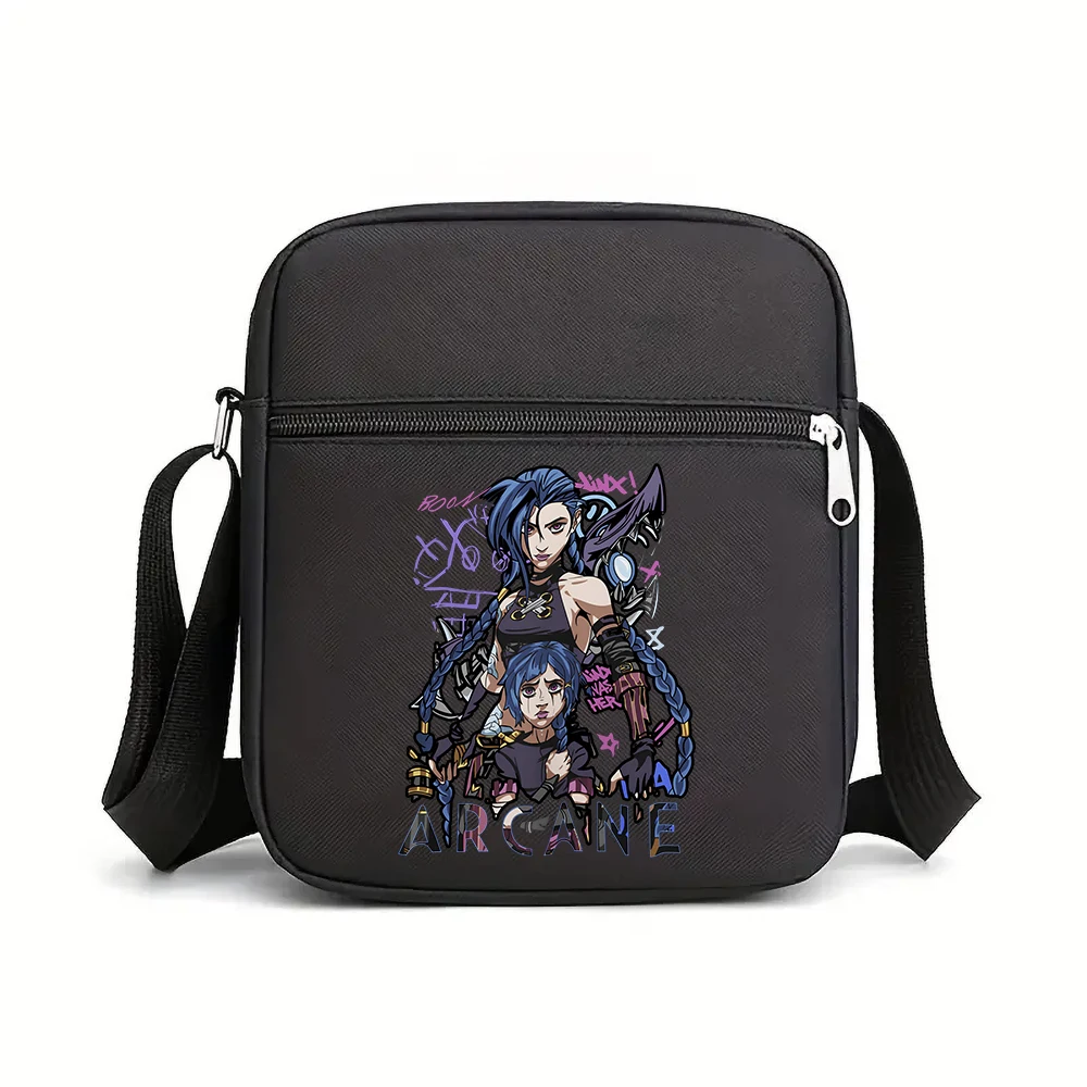 Arcane-Jinx Crossbody Bag Men Nylon Shoulder Bag For Men Oxford Messenger Side Sling Husband Chest