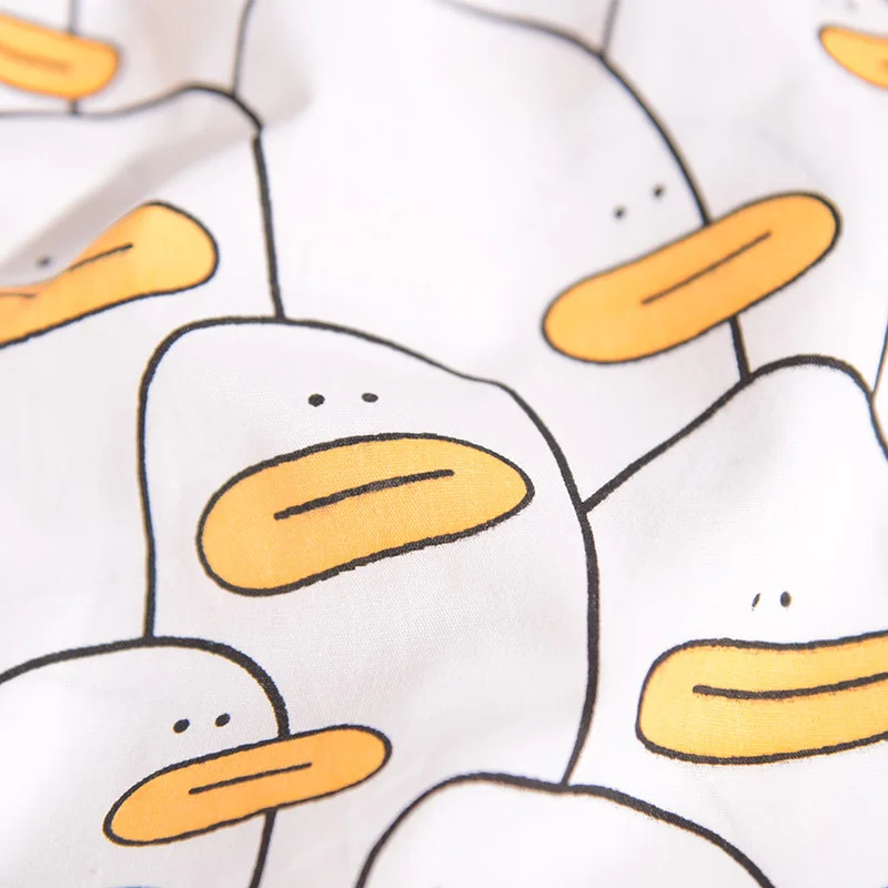 Cute Duck Pure Cotton Boxer Shorts Panties For Men And Women  Pattern Comfortable Breathable Shorts For Home Leisure