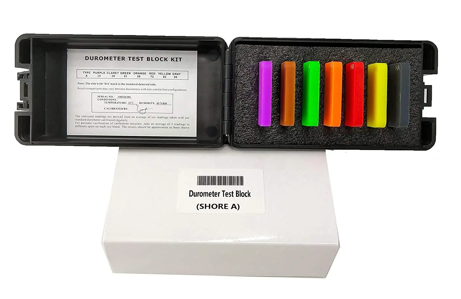 Shore A Hardness Test Block Kit With Hard Rubber And Plastics Hardness
