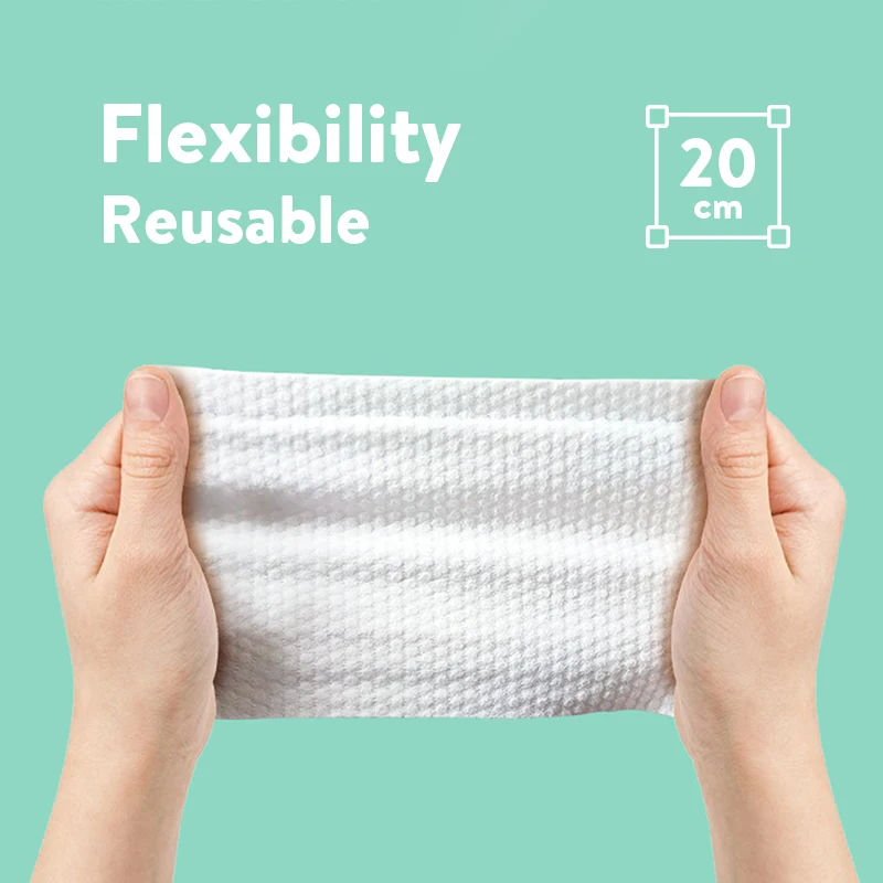 Disposable Soft Face Towel 60 Pcs Cotton Face Wipes