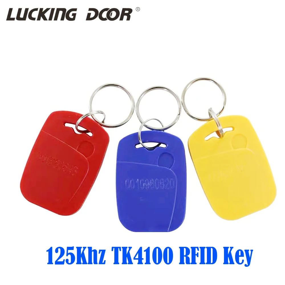 Read Only 125KHZ RFID Key Fob 50 PCS A Pack EM Token Tag Proximity ID Card for Access Control Door Entry 