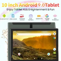 10.1 INCH Gift Stand Silicone Z80 RAM 2GB ROM 32GB Android 9.0 Phone Call Kids Tablet A53 1.5 Ghz Quad Core MTK6737 Dual Camera