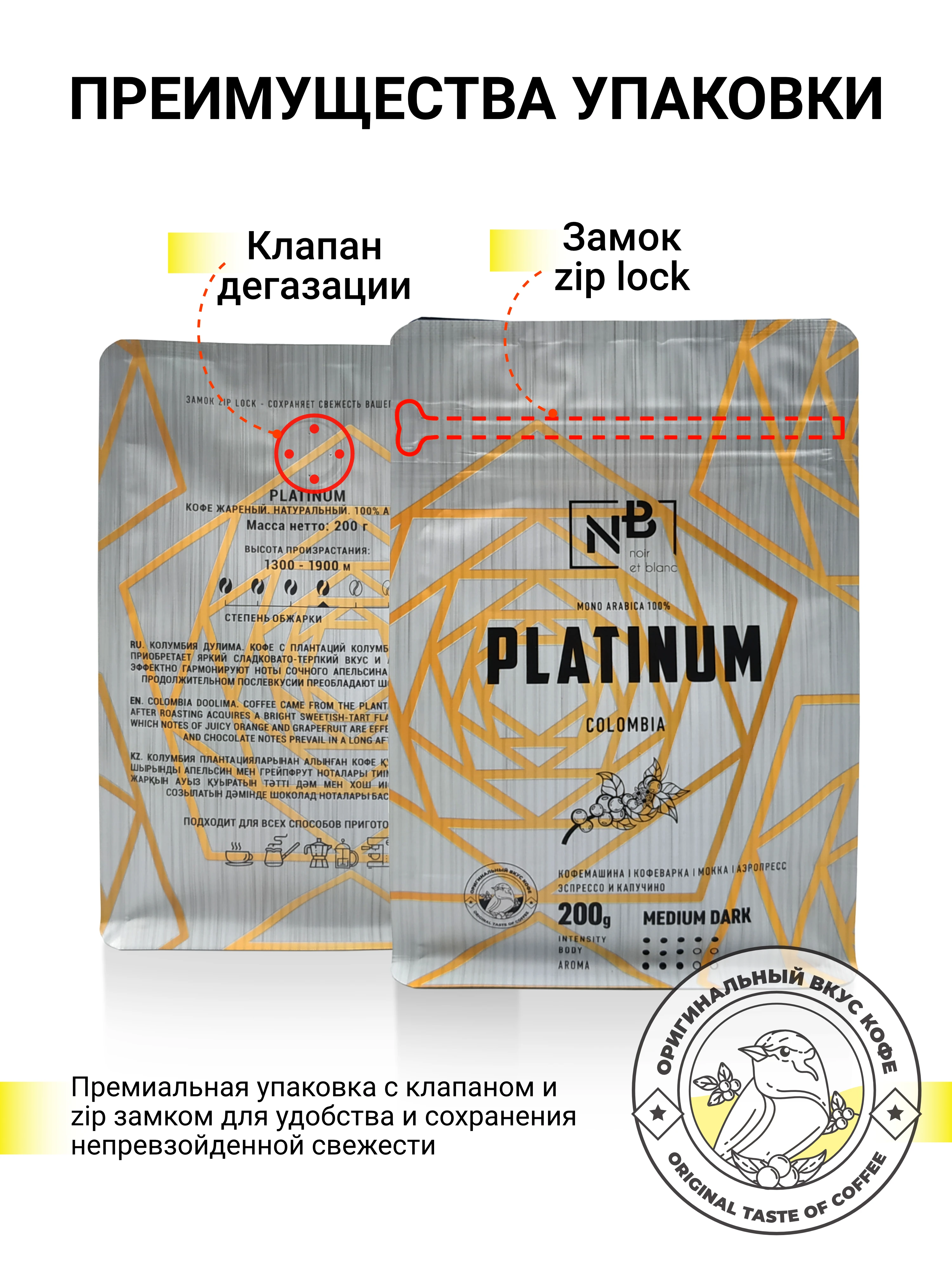 Рисунок 3 - Кофе в зернах арабика. PLATINUM