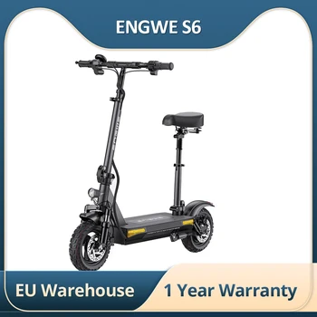 2023 nuova versione ENGWE S6 Scooter elettrico 10 ''pneumatico 500W (picco 700) motore 18Ah batteria per 70 km 120kg carico con sedile