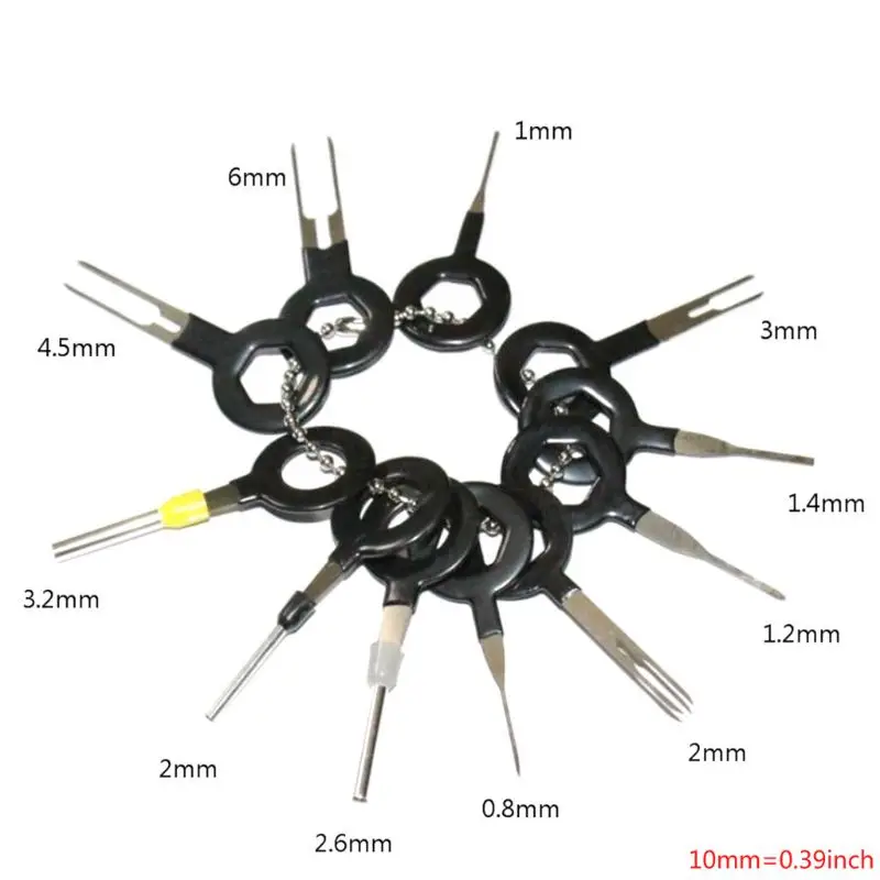 11pcs Car Terminal Removal Repair Tool Wire Plug Connector Extractor Puller for Car Terminals Disassembly Hand Tools