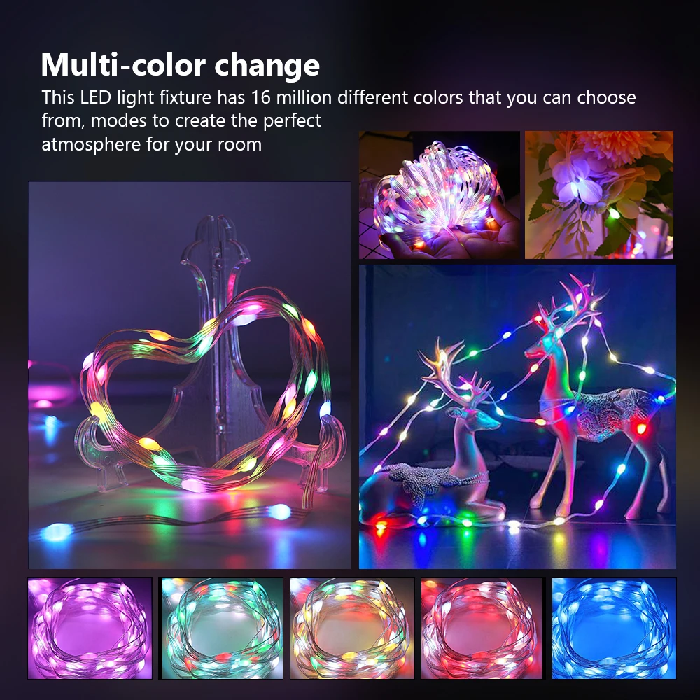 Color Chase Bluetooth APP Controlled C9 LED String Lights