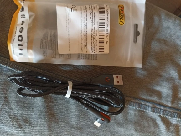 NNBILI 120W Fast Charging USB to Type-C Cable, Nylon Braided, 90 ° Bend Design, Suitable for High Speed Charging of Huawei oppo photo review