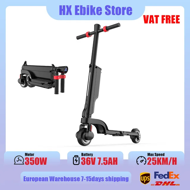 Trottinette électrique pliable HX X6, 350W, 25 km/h, roue de 5.5 pouces, 36V, 7,5ah, sac à dos, trottinette électrique pour adultes et enfants 1