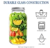 2-Pack 128oz Extra Wide Mouth Mason Jars 1 Gallon Glass Large Storage Jars with Airtight Lid for Food Storage Curing Fermentatio 4