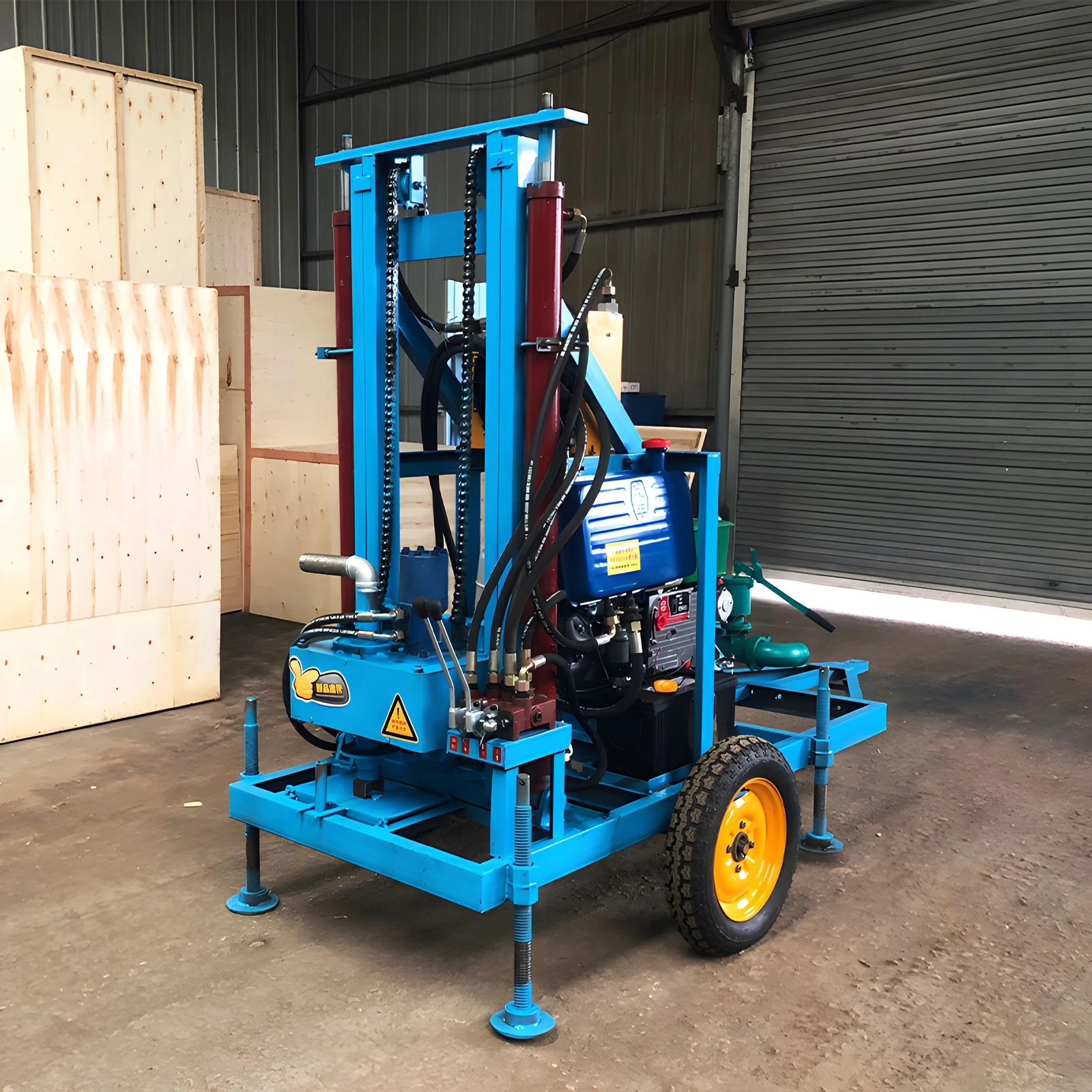 NEW 100m 120M 150M deep Portable Small Water Bore Well Drilling Machine Drilling Rig for Water Well 4