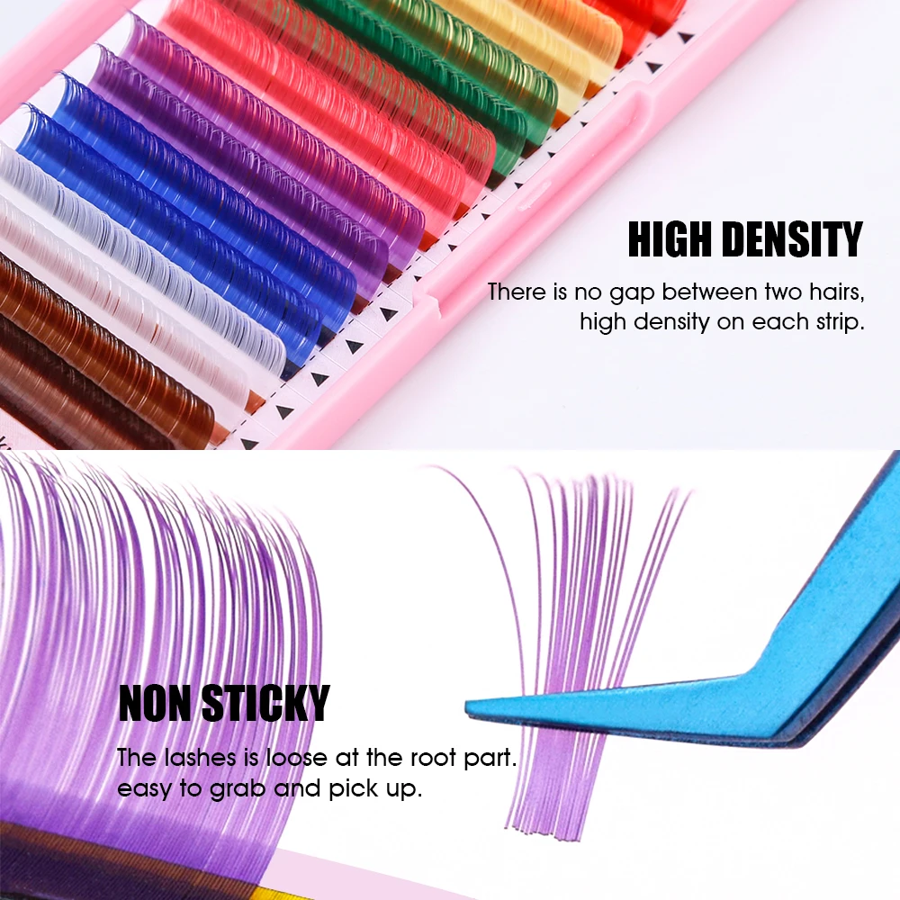 Ciglia Arcobaleno, Ciglia Colorate Da 2 Coppie Look Naturale - Foto 4