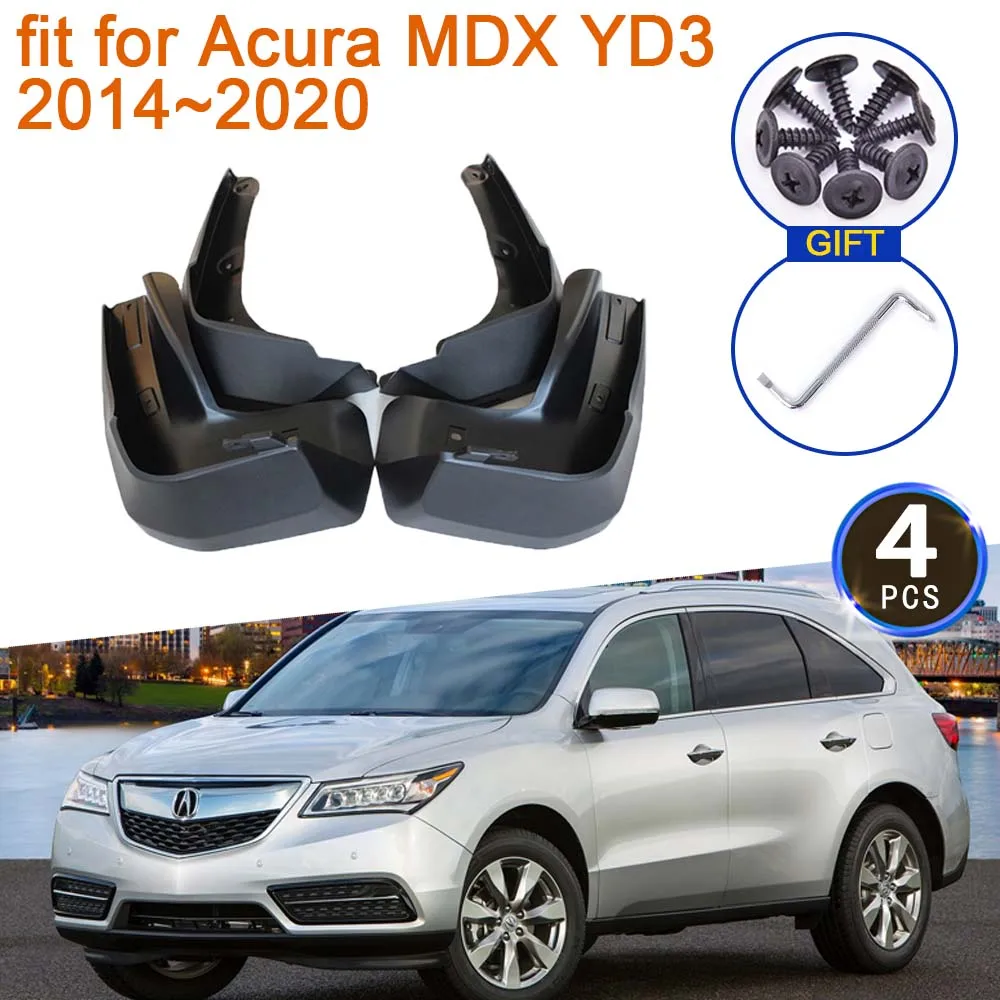 

Mudguards for Acura MDX YD3 2014~2020 Accessories 2015 2016 2017 2018 2019 Fender Flare Mud Flap Guard Splash Front Rear Wheels