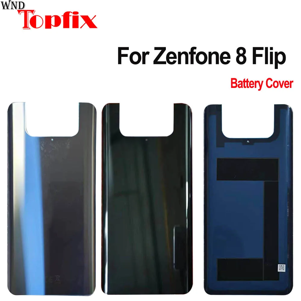 

Back Glass Cover 6.67" For Asus Zenfone 8 Flip Back Battery Cover Housing Replacement Parts For ASUS ZS672KS I004D Back Cover