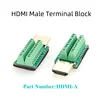 HDMI Male Solderless Adapter HDMI Terminal Solderfree Breakout Board Free Welding Quick Connector 2 Row 19Pin Signal Terminal 1