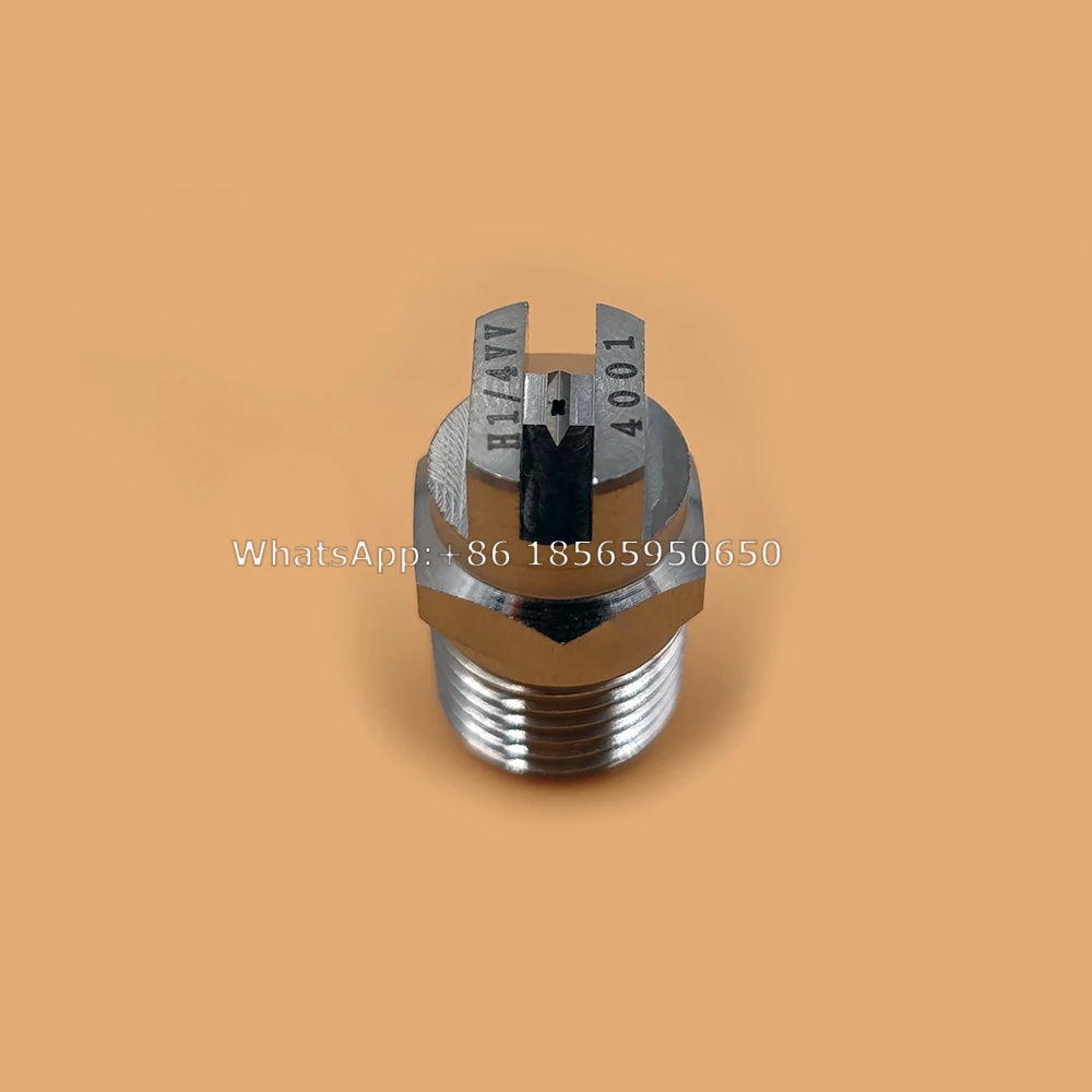 SS304 ve 제트 플랫 선풍기 스프레이 깍지, 산업 공장 청소, 먼지 제거 깍지, 1/8 인치 BSPT 45 도, 65/110 도
