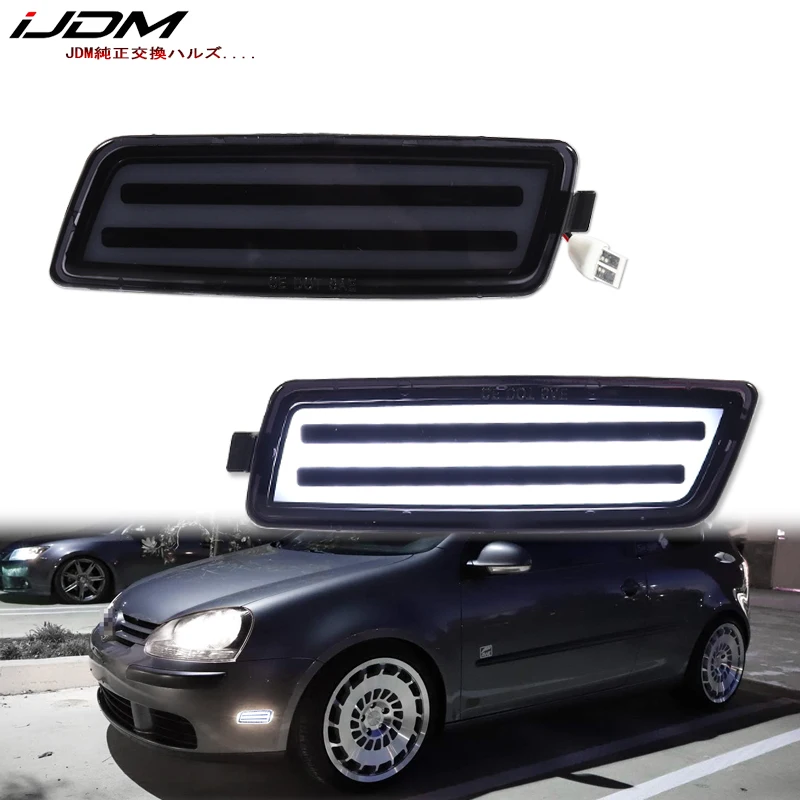 2pcs LED Car Side Marker Lights Sequential Turn Signal Lights For Volkswagen 200