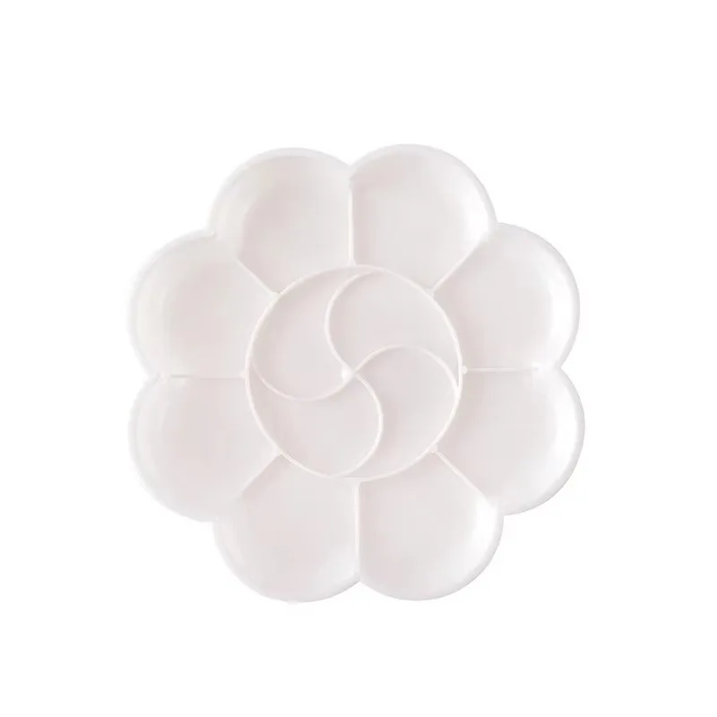 Plum Blossom Acrylic Palette for Watercolor Chinese Painting DIY Art Supplies for Students Artists 11cm