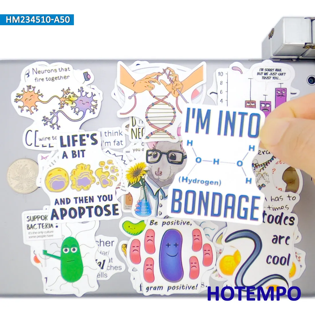 20/30/50 Stück, Aufkleber im Biologie-Stil, Lustige Graffiti, Life-Science-Aufkleber, für Kinder, Sammelalbum, Tagebuch, Gepäck, Laptop, Telefon, Fahrrad, Auto, Gitarre, Helm, Aufkleber Spielzeug – Detail 9