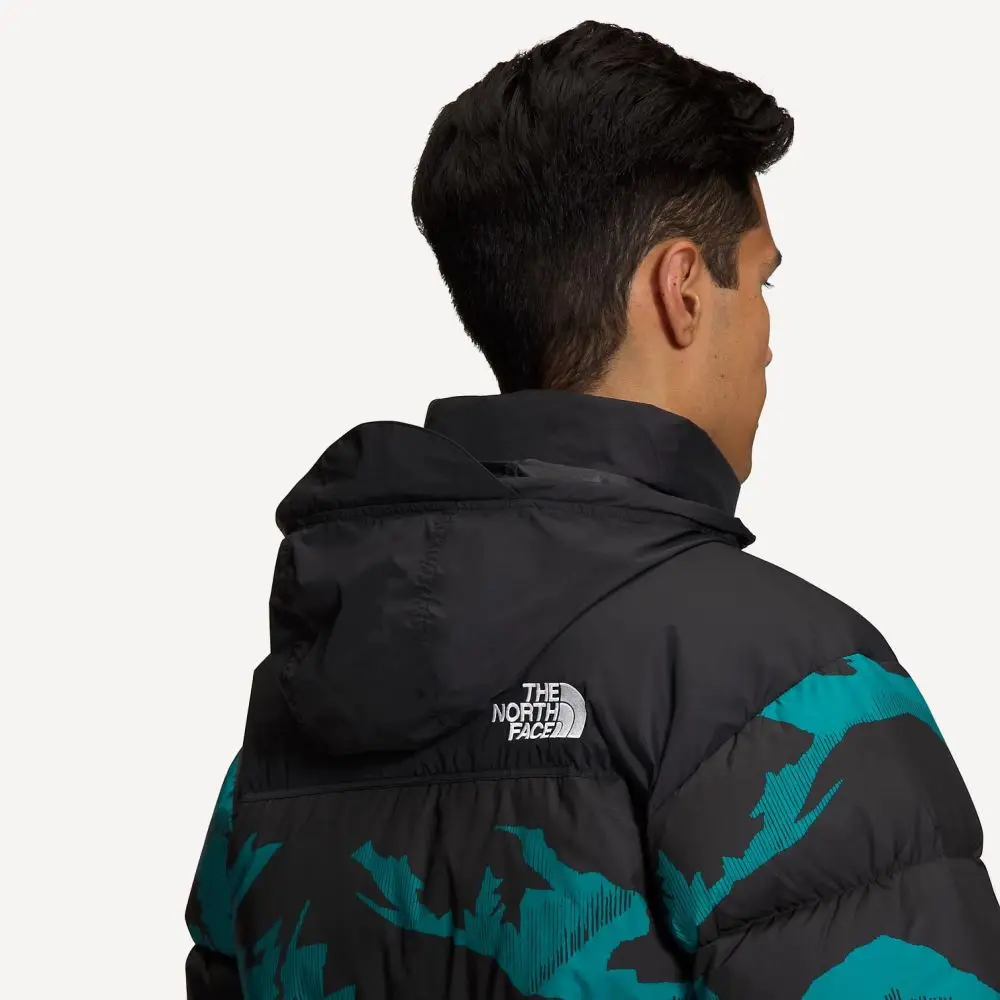 The North Face Pukhovic Printed 1996 Retro Nuptse Jacket L, harbor 