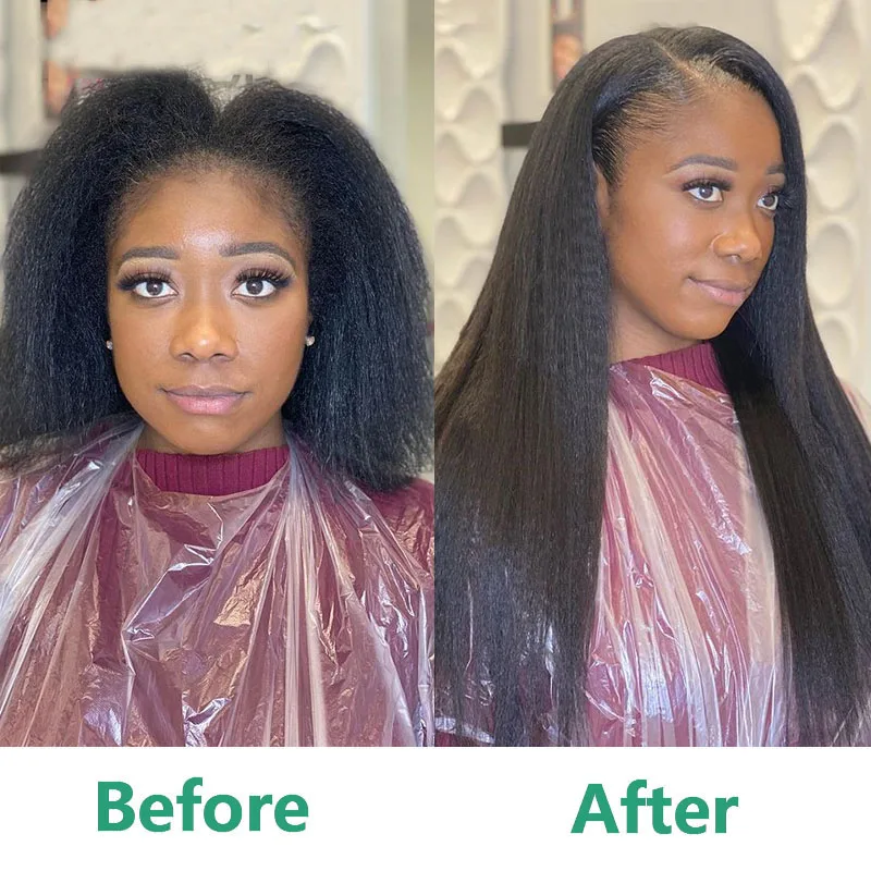 Human Hair Extensions 50g/set Kinky Straight Tape in For Black Women Cuticle Remy Human Yaki Tape in