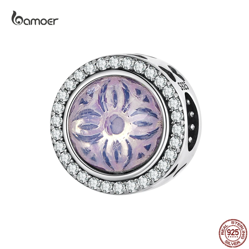 

Bamoer S925 стерлингового серебра счастливое сердце Амулеты Бусы звезда стекло подвески для женщин оригинальный DIY браслет ожерелье изысканные ювелирные изделия