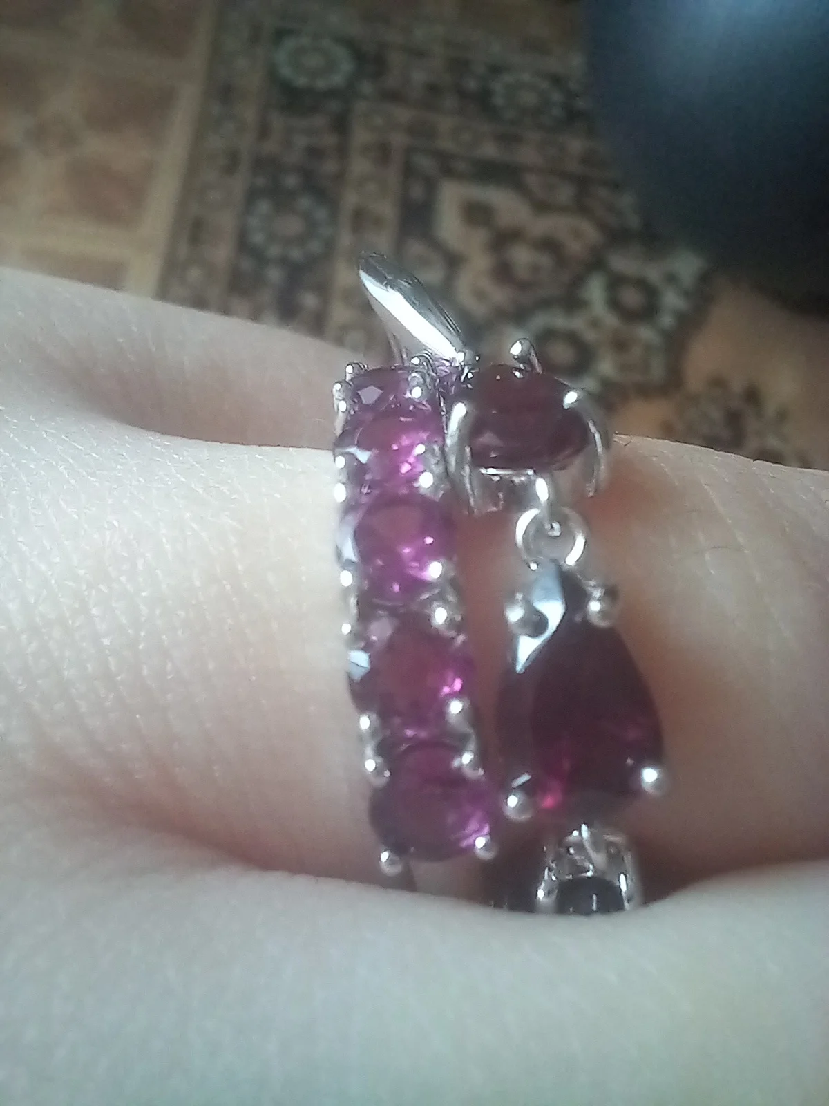 Bague en Grenat rhodolite - Passion rosée