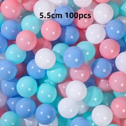Colorful Soft Ocean Balls for Children's Play Areas - 50 or 100 Piece Set (100pcs Macaron Color)
