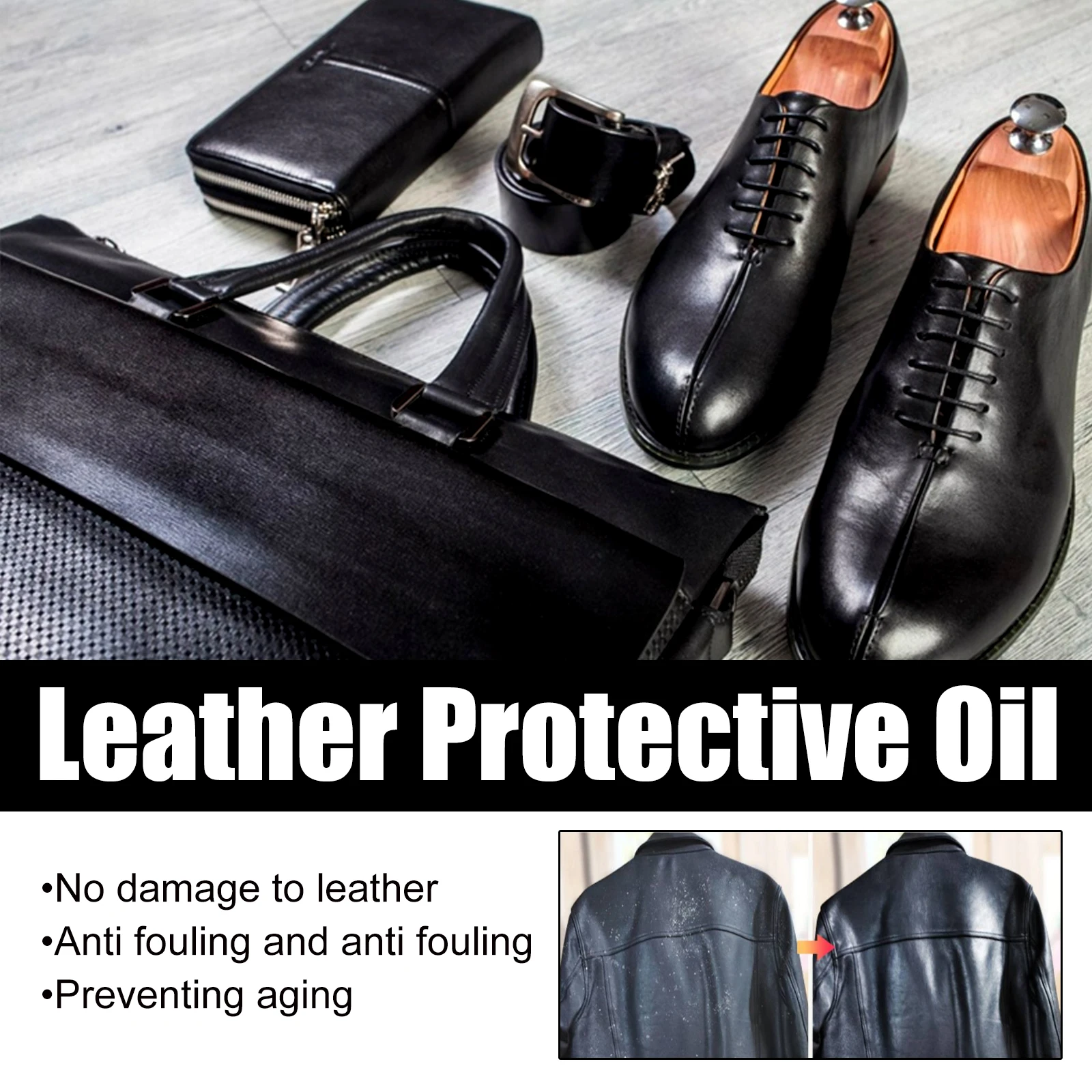 Leather Care Cleaner and Conditioner for Sofa Bag Jacket