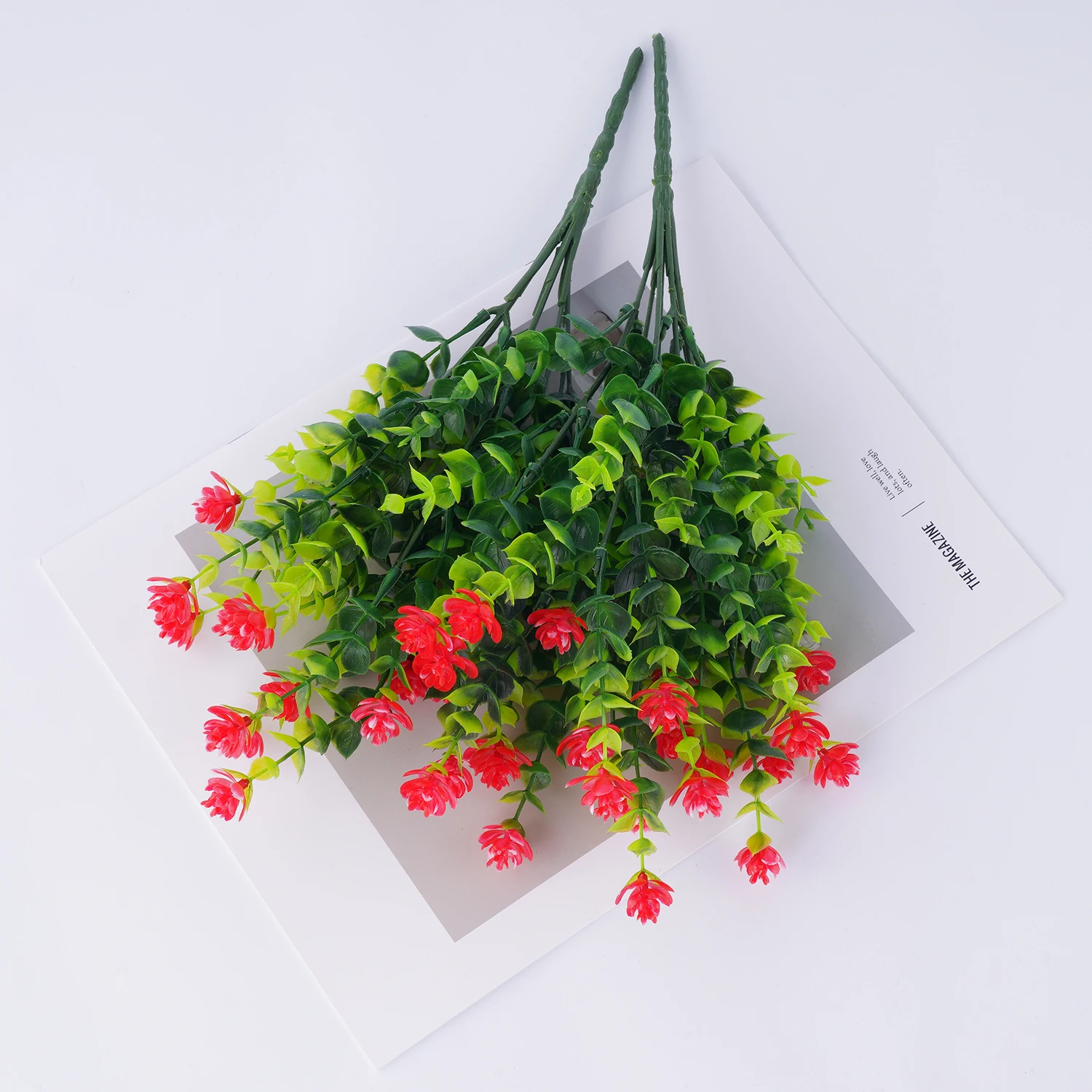 UV Resistant Artificial Flower Bundle for Indoor & Outdoor Decor