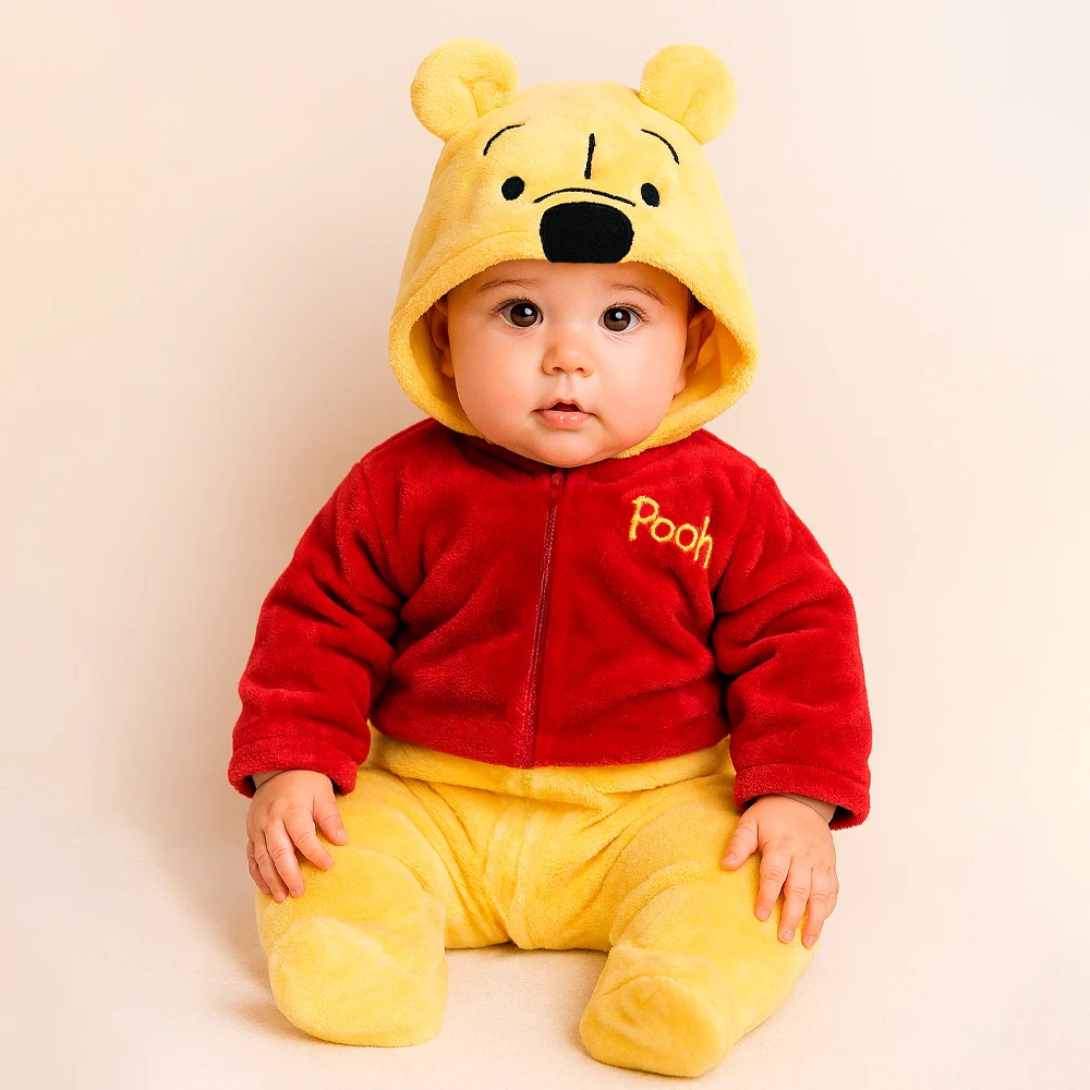 Mameluco para Bebé con gorro bordado Disney Winnie Pooh