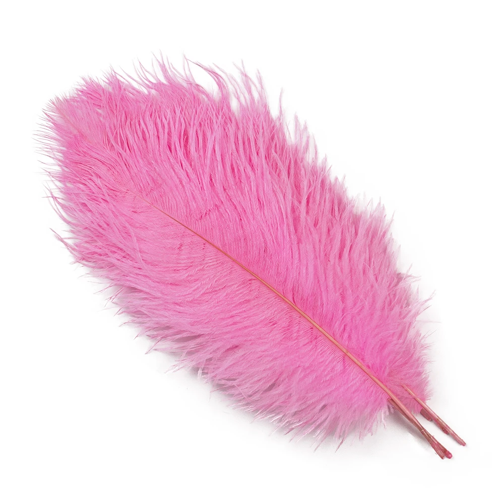 thumbnail image 1 of 10 piezas/lote de plumas de avestruz naturales de color rosa rojo para manualidades, decoración de bodas, fiestas, accesorios, centro de mesa, carnaval, 1 of 5
