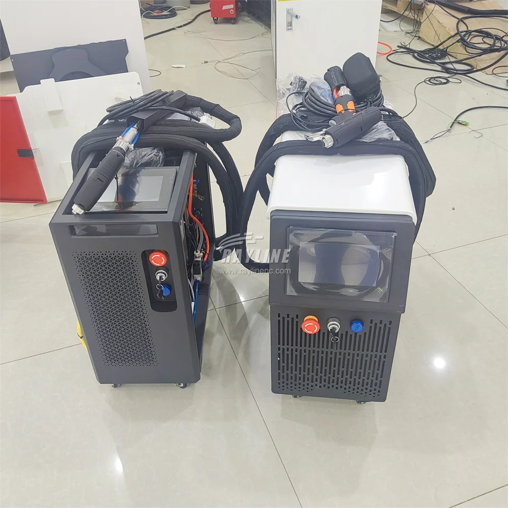 1000W/1500W/2000W Air Cooling White/Black Handheld Fiber Aluminum Metal Laser Welding Machine 3 in 1 Laser Welder Cutter Cleaner