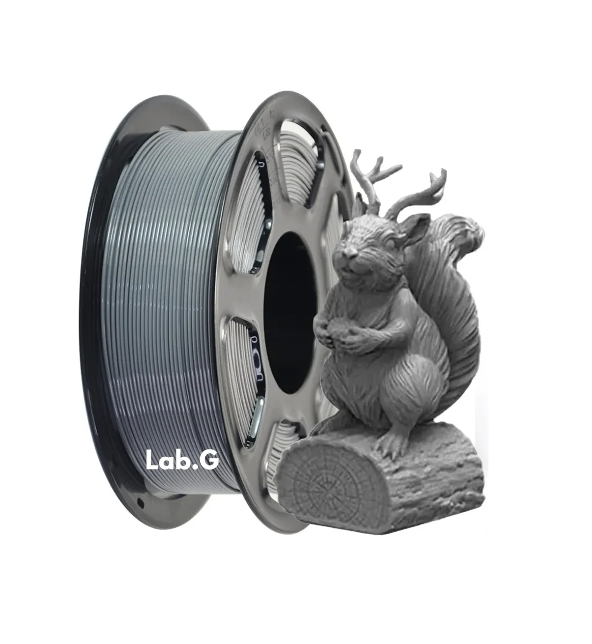 Filamento 3d De Impresión Lab.G De Alta Calidad, 1kg, 1.75mm Gris