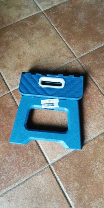 Escabeau pliant léger antidérapant – Repose-pieds en plastique multi-usages pour cuisine, salle de bain, bricolage photo review