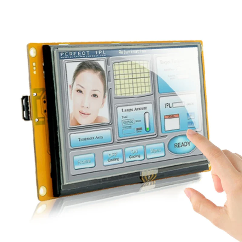 4 3 Inch Hmi Touch Display 128mb Flash Memory Cortex A8 Cpu Uart Port