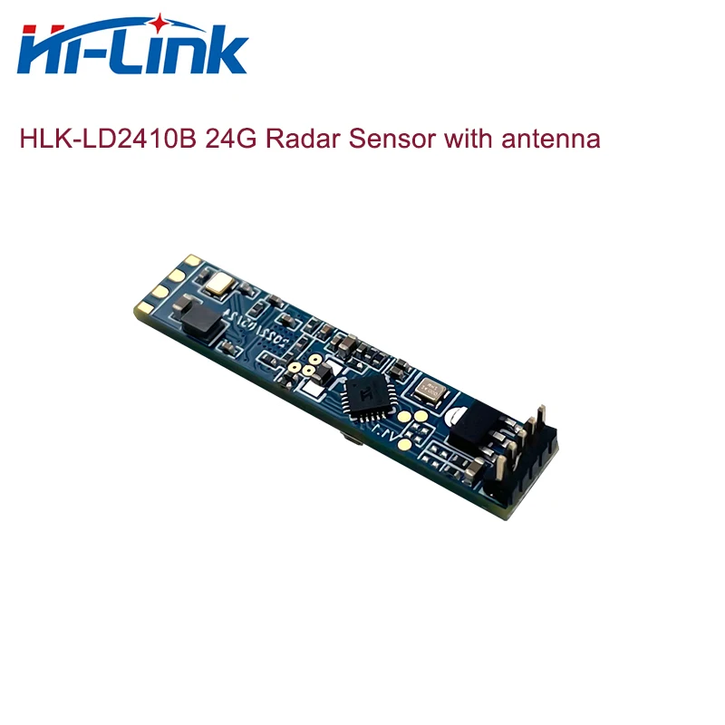 цена Free Ship 20pcs HiLink HLK-LD2410B 24G mmWave Human Respiration Presence Radar Sensor Motion Module