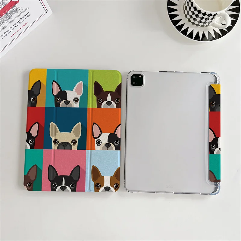 Charming Colorful Bulldog Tablet Case