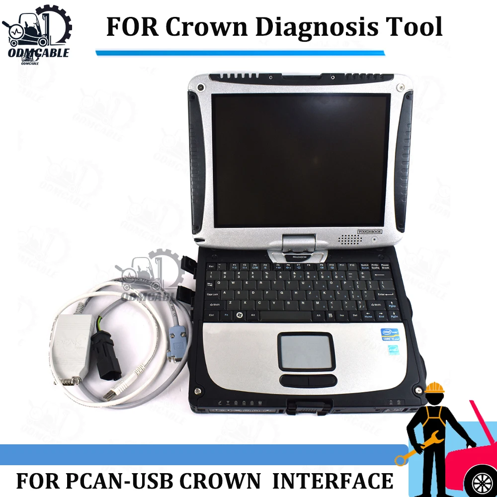 

CarScan FOR CROWN FOR LINDE VNA SERIES FOR STILL FORKLIFT TRUCK PEAK SYSTEM CAN RCAN-USB AUTO DIAGNOSTIC SCANNER WITH CF19LAPTOP