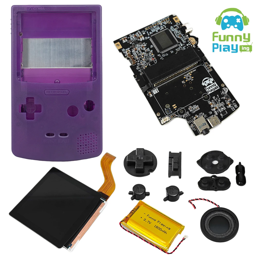 FunnyPlaying FPGBC Retro Pixel Game Console Kits GameBoy