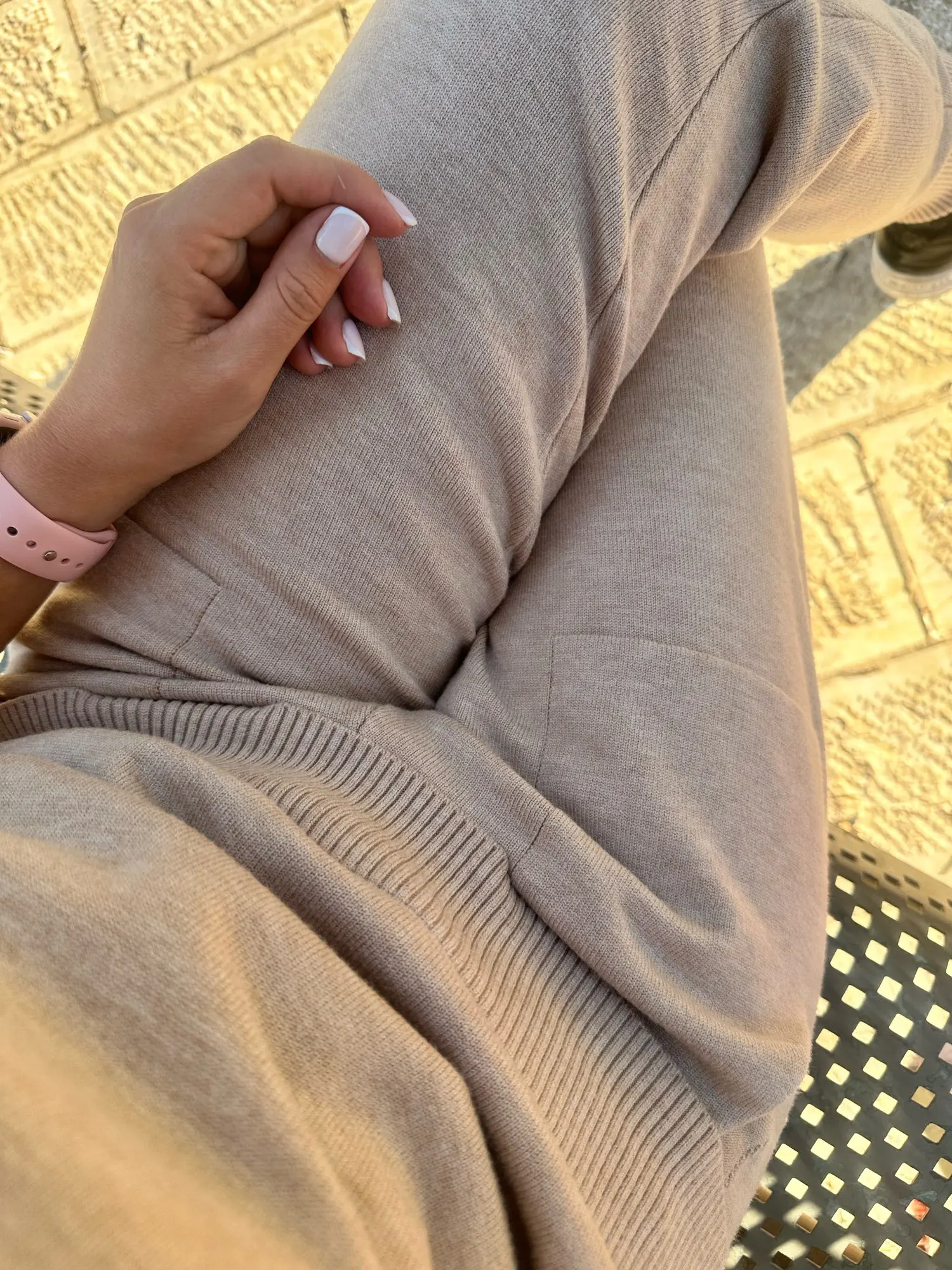 Women Casual Knitwear Pullovers Tops Conjuntos High Waist Jogger Pants Tracksuit New Setleri Korean Knit Sweater 2 Pieces Sets photo review