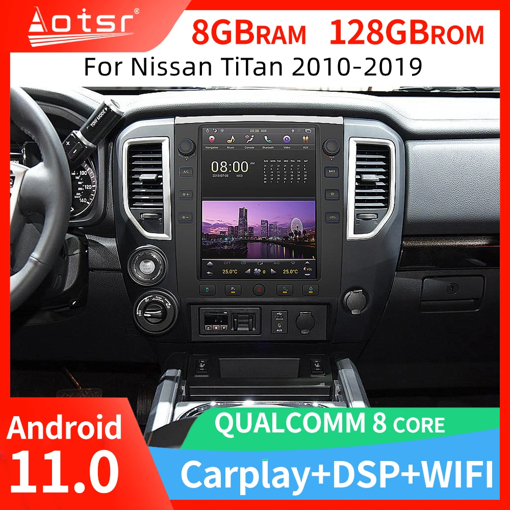 

12.1 inch Tesla Screen Android 11 Car Radio Player GPS Navi for Nissan Titan 2010-2019 Stereo Multimedia carplay Player HeadUnit